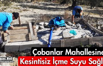 ÇOBANLAR MAHALLESİ’NE KESİNTİSİZ İÇME SUYU...