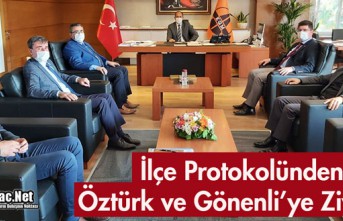 İLÇE PROTOKOLÜNDEN ÖZTÜRK ve GÖNENLİ'YE...