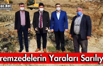 KIRKAĞAÇ'TA DEPREMZEDELERİN YARALARI SARILIYOR