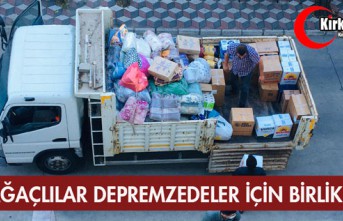 KIRKAĞAÇLILAR DEPREMZEDELER İÇİN BİRLİK OLDU