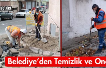 BELEDİYE'DEN TEMİZLİK ve ONARIM