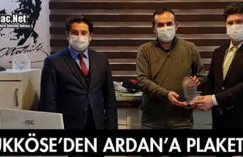 BÜYÜKKÖSE'DEN ARDAN'A PLAKET