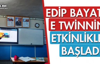 EDİP BAYAT'TA E TWİNNİNG ETKİNLİKLERİ BAŞLADI