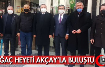 KIRKAĞAÇ HEYETİ AKÇAY'LA BULUŞTU