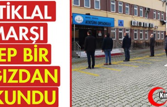 KIRKAĞAÇ'TA İSTİKLAL MARŞI HEP BİR AĞIZDAN...