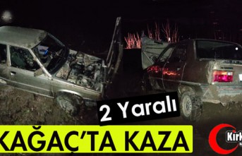 KIRKAĞAÇ'TA KAZA 2 YARALI