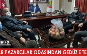 AKHİSAR PAZARCILAR ODASINDAN GEDÜZ'E TEŞEKKÜR