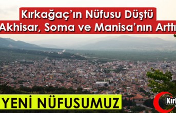 KIRKAĞAÇ'IN NÜFUSU DÜŞTÜ...İŞTE YENİ NÜFUSUMUZ