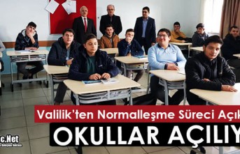 SON DAKİKA.. OKULLAR AÇILIYOR