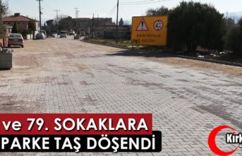 103 ve 79. SOKAKLARA KİLİT PARKE TAŞ DÖŞENDİ