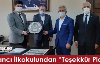 BOSTANCI İLKOKULUNDAN “TEŞEKKÜR PLAKETİ”