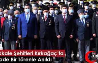 ÇANAKKALE ŞEHİTLERİ SADE BİR TÖRENLE ANILDI