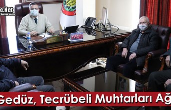 GEDÜZ, TECRÜBELİ MUHTARLARI AĞIRLADI