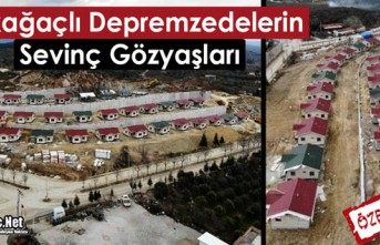 KIRKAĞAÇLI DEPREMZEDELERİN SEVİNÇ GÖZYAŞLARI(ÖZEL HABER)