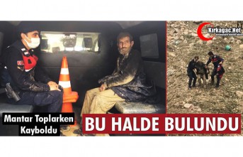 MANTAR TOPLARKEN KAYBOLDU BU HALDE BULUNDU