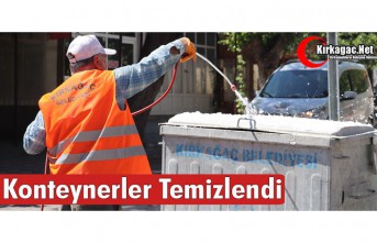 KONTEYNERLER TEMİZLENDİ