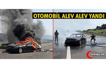 OTOMOBİL ALEV ALEV YANDI