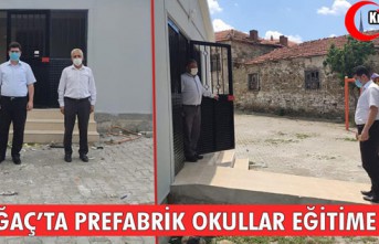 KIRKAĞAÇ’TA PREFABRİK OKULLAR EĞİTİME HAZIR