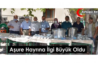 AŞURE HAYRINA İLGİ BÜYÜK OLDU