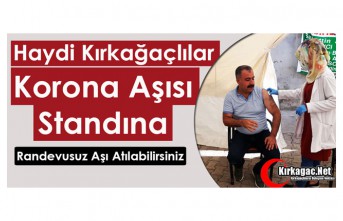 HAYDİ KIRKAĞAÇLILAR KORONA AŞISI STANDINA