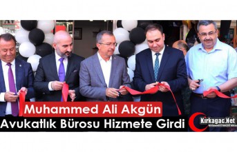 MUHAMMED ALİ AKGÜN AVUKATLIK BÜROSU HİZMETE GİRDİ