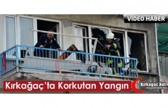 KIRKAĞAÇ’TA KORKUTAN YANGIN(VİDEO)