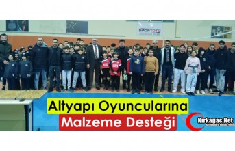 ALTYAPI SPORCULARINA MALZEME DESTEĞİ