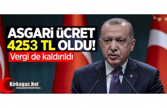 ASGARİ ÜCRET 4253 TL OLDU