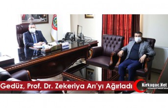 GEDÜZ, PROF. DR. ZEKERİYA ARI’YI AĞIRLADI