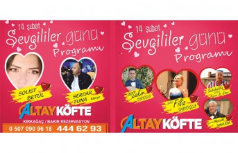 ALTAY KÖFTE’DEN MUHTEŞEM “SEVGİLİLER GÜNÜ” PROGRAMI