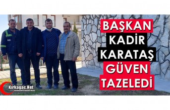 KIRKAĞAÇ TOKİ 1. KISIMDA BAŞKAN YİNE KADİR KARATAŞ