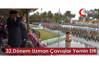 KIRKAĞAÇ’TA 32. DÖNEM UZMAN ÇAVUŞLAR YEMİN...