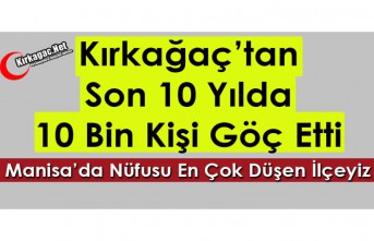 KIRKAĞAÇ’TAN 10 YILDA 10 BİN KİŞİ GÖÇ ETTİ