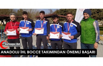 ANADOLU İHL BOCCE TAKIMINDAN ÖNEMLİ BAŞARI