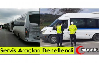 İŞÇİ SERVİS ARAÇLARI DENETLENDİ