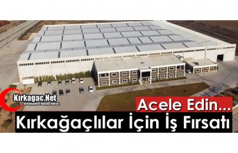 KIRKAĞAÇLILAR İÇİN İŞ FIRSATI(ACEL EDİN)