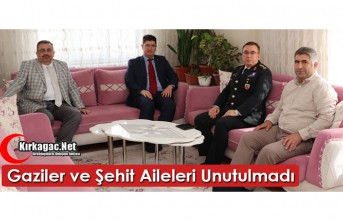 GAZİLER ve ŞEHİT AİLELERİ UNUTULMADI