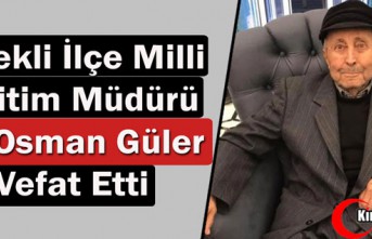 EMEKLİ İLÇE MİLLİ EĞİTİM MÜDÜRÜ ALİ OSMAN...