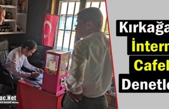 KIRKAĞAÇ'TA İNTERNET CAFELER DENETLENDİ