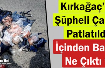 KIRKAĞAÇ'TA ŞÜPHELİ ÇANTA PATLATILDI.. İÇİNDEN BAKIN NE ÇIKTI?