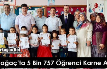 KIRKAĞAÇ’TA 5 BİN 757 ÖĞRENCİ KARNE ALDI