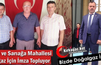 KADRİYE ve SARIAĞA MAHALLESİ DOĞALGAZ İÇİN İMZA TOPLUYOR