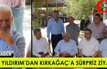 SON BAŞBAKAN BİNALİ YILDIRIM’DAN KIRKAĞAÇ’A SÜRPRİZ ZİYARET(VİDEO)