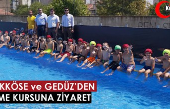 BÜYÜKKÖSE ve GEDÜZ'DEN YÜZME KURSUNA ZİYARET