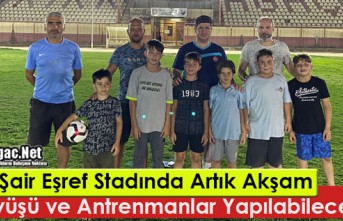 ŞAİR EŞREF STADI'NDA ARTIK AKŞAM YÜRÜYÜŞ ve ANTRENMAN YAPILABİLECEK