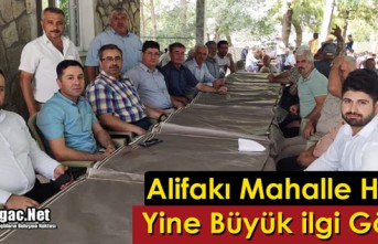 26.GELENEKSEL ALİFAKI MAHALLE HAYRI YİNE İLGİ GÖRDÜ