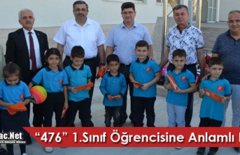 476 “1.SINIF” ÖĞRENCİSİNE ANLAMLI HEDİYE