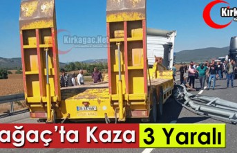 KIRKAĞAÇ'TA KAZA 3 YARALI