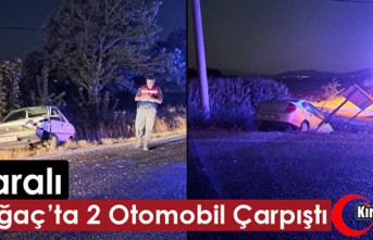 KIRKAĞAÇ’TA İKİ OTOMOBİL ÇARPIŞTI 7 KİŞİ...