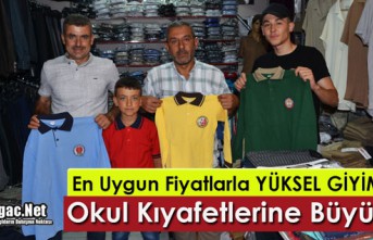 KIRKAĞAÇ’TA OKUL KIYAFETLERİNE YOĞUN İLGİ